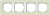 Рамка 4-постовая Gira E3 песочный/белый глянцевый 0214417
