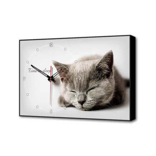Настенные часы Серая кошка Timebox Toplight 37х60х4см TL-C5022 Настенные часы Серая кошка Timebox Toplight 37х60х4см TL-C5022