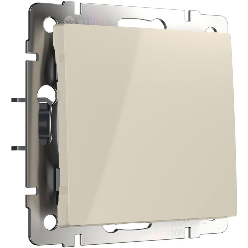 Выключатель Werkel одноклавишный проходной слоновая кость WL03-SW-1G-2W-ivory 4690389046155 Выключатель Werkel одноклавишный проходной слоновая кость WL03-SW-1G-2W-ivory 4690389046155