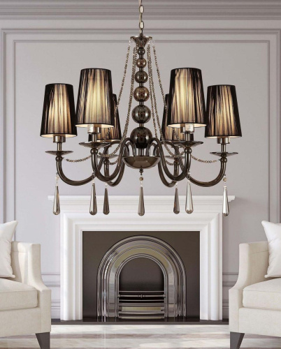 Подвесная люстра Lumina Deco Fabione LDP 1200-6 BK Подвесная люстра Lumina Deco Fabione LDP 1200-6 BK