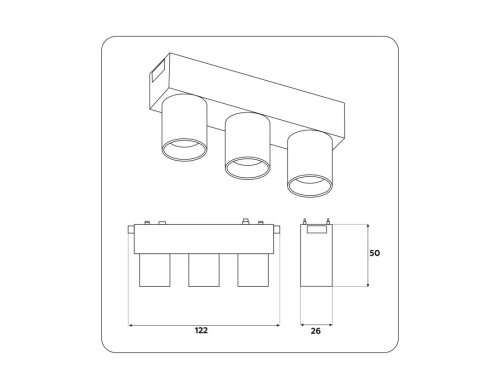 Трековый светодиодный светильник Ambrella light Track System GV1503 Трековый светодиодный светильник Ambrella light Track System GV1503