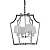 Подвесная люстра Lumina Deco Montero LDP 1249-4 CHR+WT