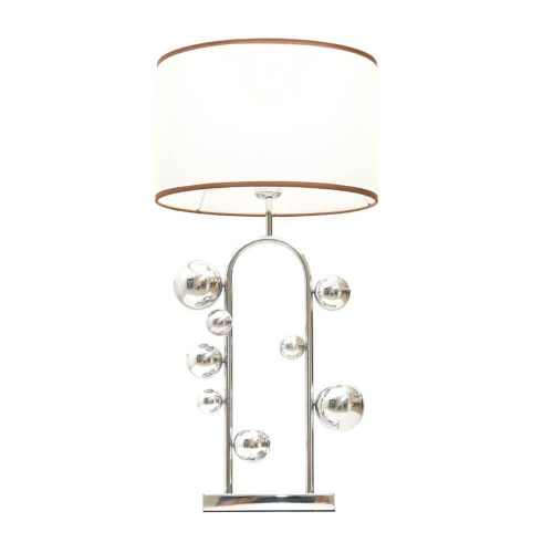 Настольная лампа Lumina Deco Fabi LDT 5528 CHR+WT Настольная лампа Lumina Deco Fabi LDT 5528 CHR+WT