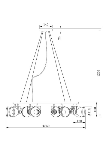 Подвесная люстра Freya Roslyn FR4003PL-08W Подвесная люстра Freya Roslyn FR4003PL-08W