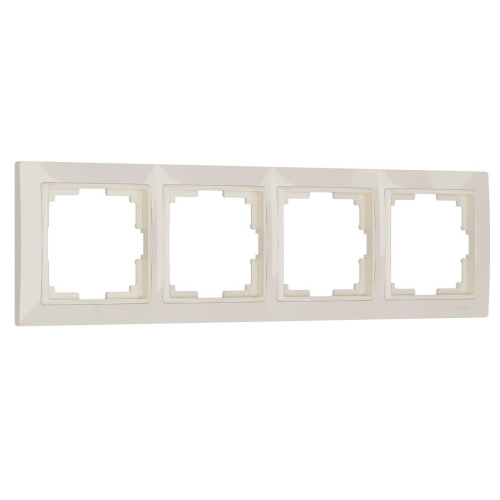 Рамка Werkel Snabb Basic на 4 поста слоновая кость WL03-Frame-04 4690389098765 Рамка Werkel Snabb Basic на 4 поста слоновая кость WL03-Frame-04 4690389098765