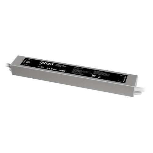 Блок питания Gauss 30W 24V IP66 202022030 Блок питания Gauss 30W 24V IP66 202022030