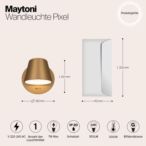 Настенный светильник (бра) Maytoni MOD421WL-L6BS3K Настенный светильник (бра) Maytoni MOD421WL-L6BS3K