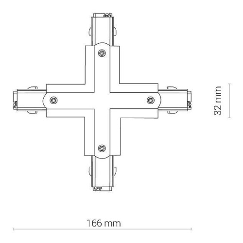 Коннектор X-образный Nowodvorski Ctls Power 8702 Коннектор X-образный Nowodvorski Ctls Power 8702