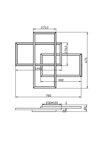 Потолочный светильник Maytoni MOD015CL-L80GK Потолочный светильник Maytoni MOD015CL-L80GK
