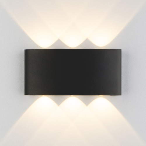 Уличный настенный светодиодный светильник Elektrostandard 1551 Techno Led черный a049671 Уличный настенный светодиодный светильник Elektrostandard 1551 Techno Led черный a049671
