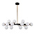 Подвесная люстра Lumina Deco Marsiada LDP 6033-16 BK+GD