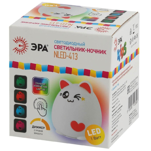 Настольная лампа ЭРА NLED-413-1W-P Б0041090 Настольная лампа ЭРА NLED-413-1W-P Б0041090