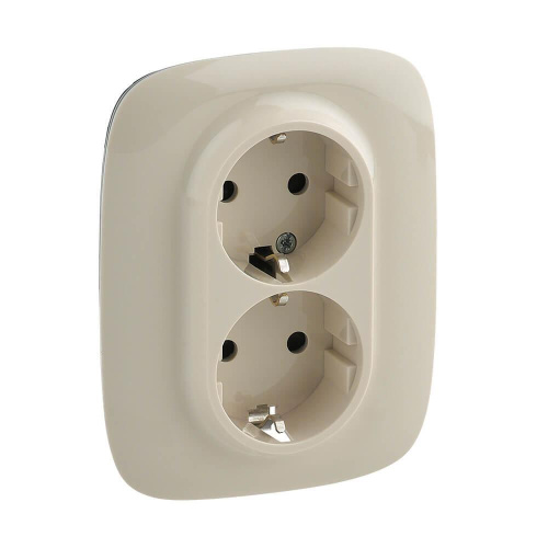 Розетка двойная Legrand Valena Allure 16A 250V с/з со шторками безвинт. зажим слоновая кость 753826 Розетка двойная Legrand Valena Allure 16A 250V с/з со шторками безвинт. зажим слоновая кость 753826