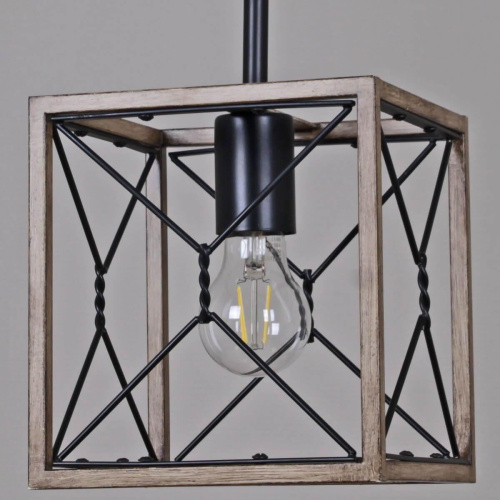 Подвесной светильник Illumico IL1008-1P-05 BK Wood Подвесной светильник Illumico IL1008-1P-05 BK Wood