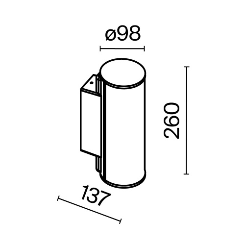 Настенный светильник (бра) Outdoor O434WL-L12GF3K Настенный светильник (бра) Outdoor O434WL-L12GF3K