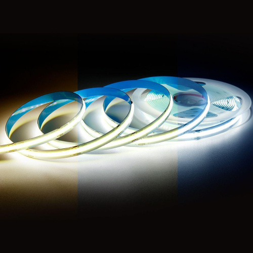 Светодиодная лента Apeyron 10W/m 560LED/m COB теплый/холодный белый 5M 00-492 Светодиодная лента Apeyron 10W/m 560LED/m COB теплый/холодный белый 5M 00-492
