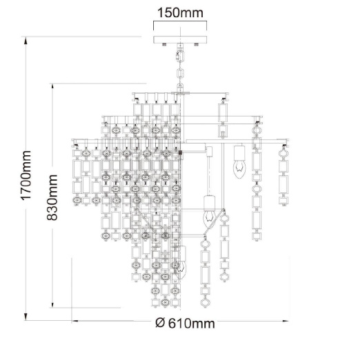 Подвесная люстра MW-Light Марокко 2 185010913