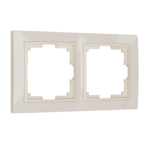 Рамка Werkel Snabb Basic на 2 поста слоновая кость WL03-Frame-02 4690389098727 Рамка Werkel Snabb Basic на 2 поста слоновая кость WL03-Frame-02 4690389098727
