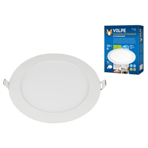 Встраиваемый светодиодный светильник (UL-00003378) Volpe ULP-Q203 R120-6W/DW White Встраиваемый светодиодный светильник (UL-00003378) Volpe ULP-Q203 R120-6W/DW White