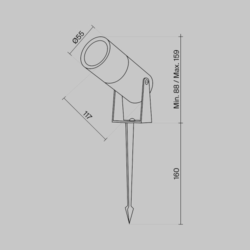 Ландшафтный светильник Outdoor O050FL-L5W3K
