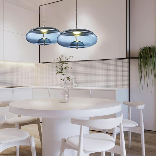 Подвесной светодиодный светильник Lumien Hall Avila LH4110/1PD-CR-BL Подвесной светодиодный светильник Lumien Hall Avila LH4110/1PD-CR-BL