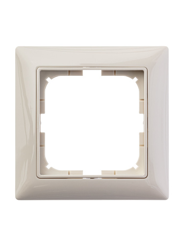 Рамка 1-постовая ABB Basic55 слоновая кость 2CKA001725A1484 Рамка 1-постовая ABB Basic55 слоновая кость 2CKA001725A1484