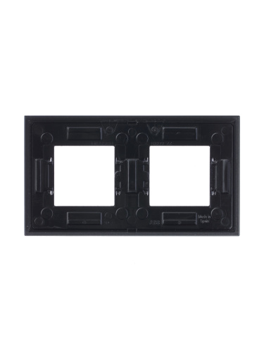 Рамка 2-постовая ABB Zenit стекло графит 2CLA227200N3801 Рамка 2-постовая ABB Zenit стекло графит 2CLA227200N3801