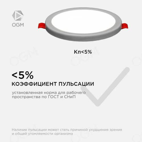 Встраиваемая светодиодная панель OGM LP-02 Встраиваемая светодиодная панель OGM LP-02