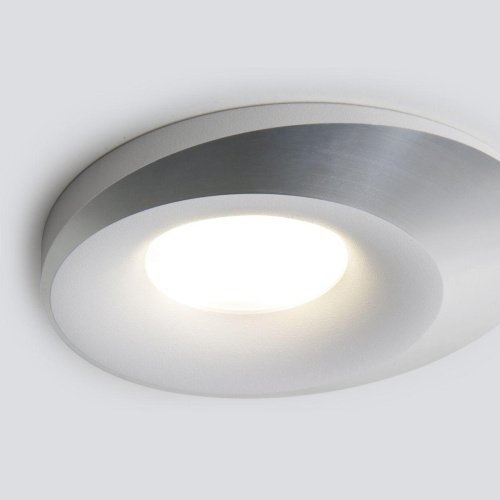 Встраиваемый светильник Elektrostandard 124 MR16 белый/серебро a053357 Встраиваемый светильник Elektrostandard 124 MR16 белый/серебро a053357