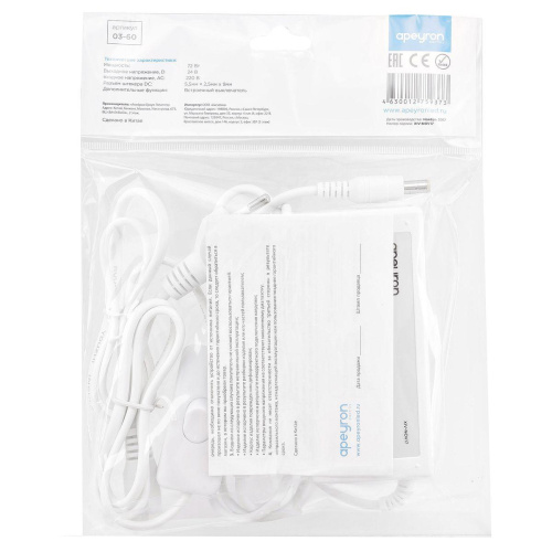 Блок питания Apeyron 24V 72W IP44 3A 03-60 Блок питания Apeyron 24V 72W IP44 3A 03-60