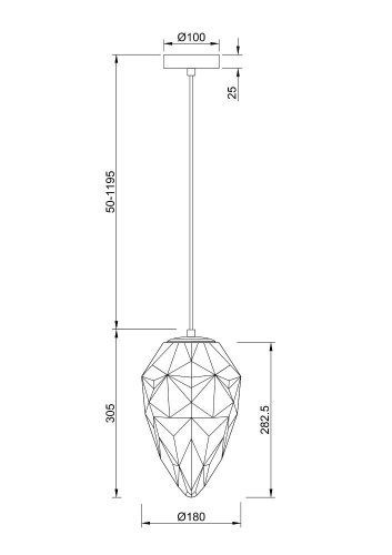 Подвесной светильник Maytoni Globo P052PL-01GR Подвесной светильник Maytoni Globo P052PL-01GR
