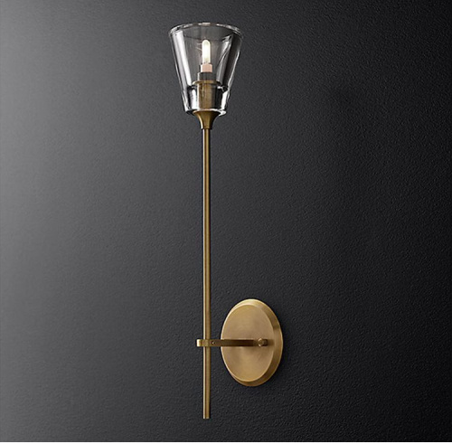 Настенный светильник Torche De Verre 1 light gold Настенный светильник Torche De Verre 1 light gold