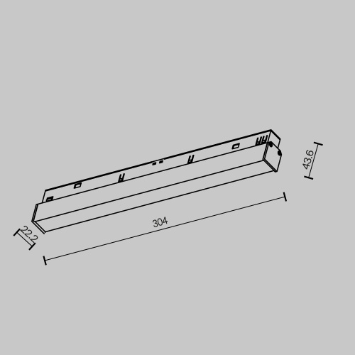 Трековый светильник Technical TR030-2-12W2.7K-B Трековый светильник Technical TR030-2-12W2.7K-B