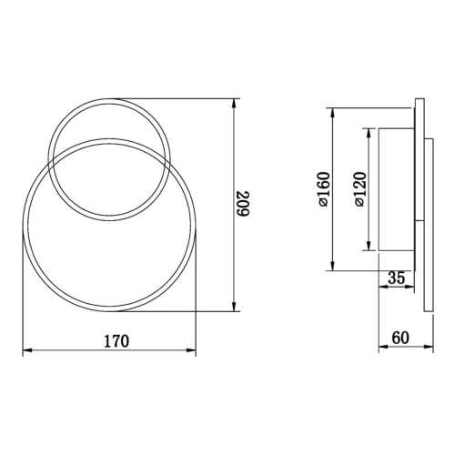 Настенный светильник Freya Siala 01 FR10025WL-L10W Настенный светильник Freya Siala 01 FR10025WL-L10W