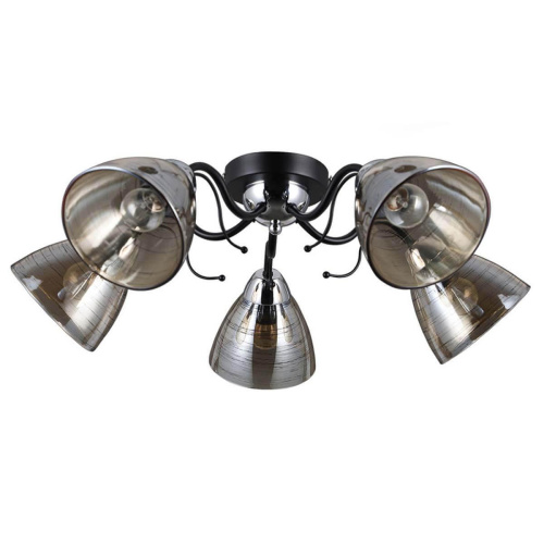 Потолочная люстра Seven Fires Gressan SF4022/5C-BK-CR Потолочная люстра Seven Fires Gressan SF4022/5C-BK-CR