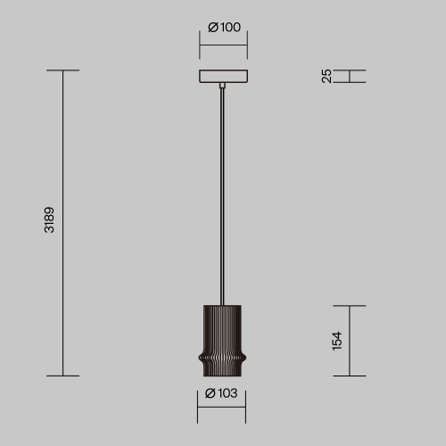 Подвесной светильник Maytoni MOD430PL-L5W3K Подвесной светильник Maytoni MOD430PL-L5W3K
