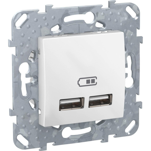 Розетка компьютерная USBx2 Schneider Electric Unica MGU5.418.18ZD Розетка компьютерная USBx2 Schneider Electric Unica MGU5.418.18ZD