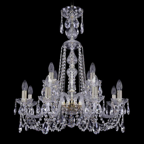 Подвесная люстра Bohemia Ivele 1402/8+4/240/XL-77 G Подвесная люстра Bohemia Ivele 1402/8+4/240/XL-77 G