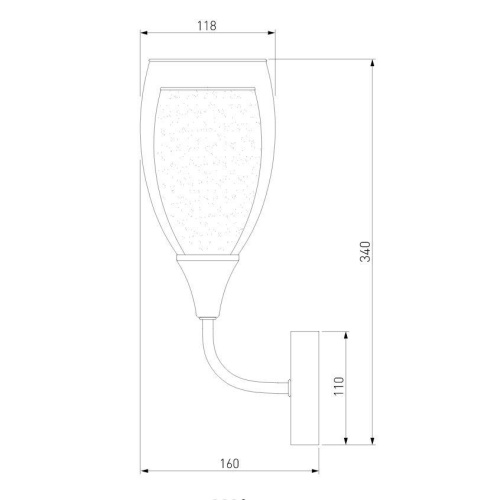 Бра Eurosvet Cosmic 50285/1 золото Бра Eurosvet Cosmic 50285/1 золото