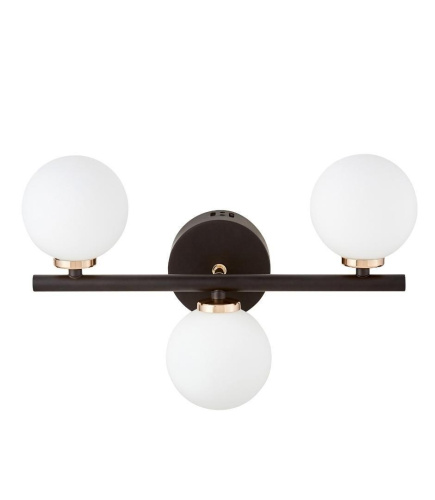 Настенный светильник Lumina Deco Marsiada LDW 6033-3 BK+F.GD Настенный светильник Lumina Deco Marsiada LDW 6033-3 BK+F.GD