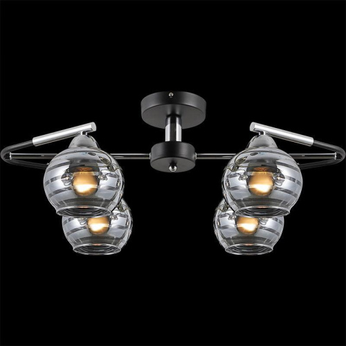 Потолочная люстра Illumico IL9801-4CSQ-79 CR BK Потолочная люстра Illumico IL9801-4CSQ-79 CR BK