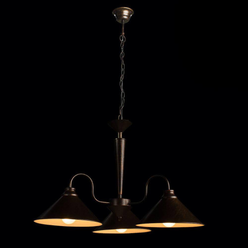 Подвесная люстра Arte Lamp Cone A9330LM-3BR Подвесная люстра Arte Lamp Cone A9330LM-3BR