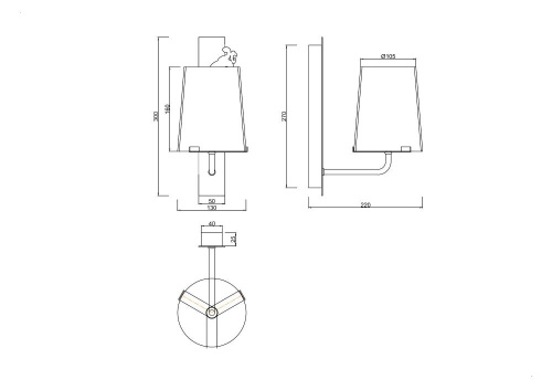 Бра Maytoni Landmark MOD040WL-01CH Бра Maytoni Landmark MOD040WL-01CH