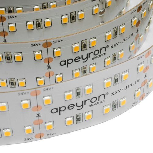 Светодиодная лента Apeyron 26W/m 240LED/m 2835SMD дневной белый 5M 00-314 Светодиодная лента Apeyron 26W/m 240LED/m 2835SMD дневной белый 5M 00-314