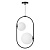 Подвесная люстра Lumina Deco Panari LDP 1210-2 BK