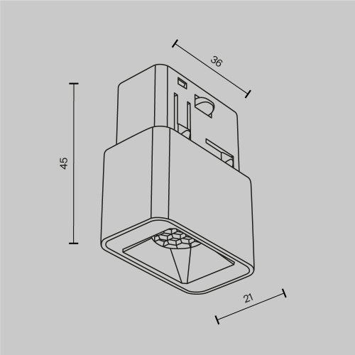 Трековый светильник Technical TR100-2-2W3K-S-B Трековый светильник Technical TR100-2-2W3K-S-B