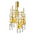 Подвесная люстра Crystal Lux Primavera PL6 Gold