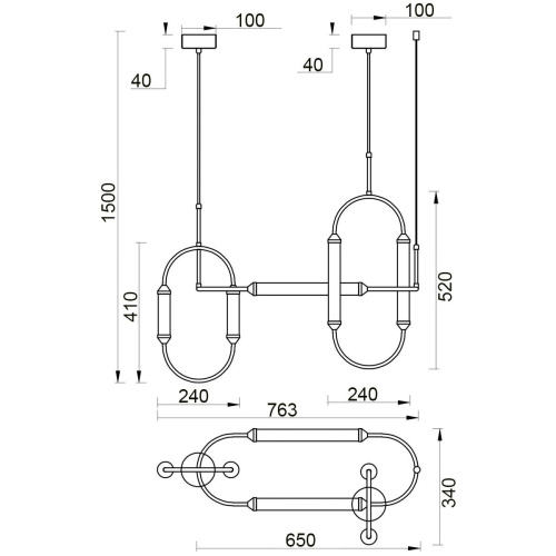 Подвесной светильник Vele Luce Capsula VL7294P03 Подвесной светильник Vele Luce Capsula VL7294P03
