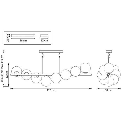 Подвесная люстра Lightstar Croco 815183 Подвесная люстра Lightstar Croco 815183