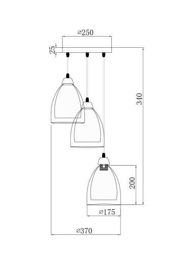 Подвесной светильник Freya FR5375PL-03CH2 Подвесной светильник Freya FR5375PL-03CH2